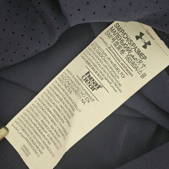 California Golden Bears Under Armour Cal Navy Squad Woven 1/2 Zip HeatGear Sz S - Picture 6 of 16